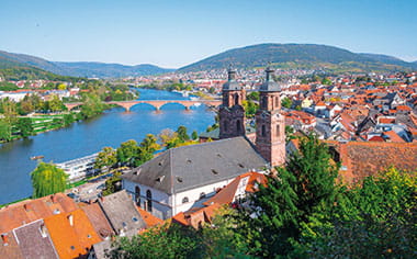 The Medieval town of Miltenberg on the River Main, Bavaria The Medieval town of Miltenberg on the River Main, Bavaria